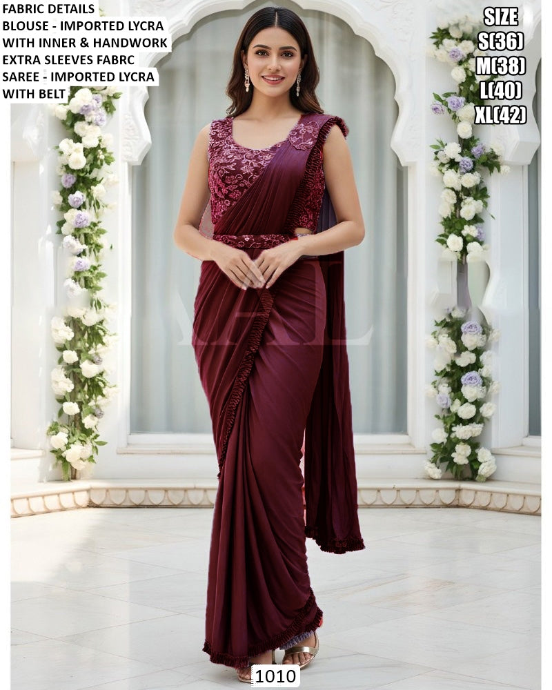 Ready-to-Wear Lycra Saree (1010)