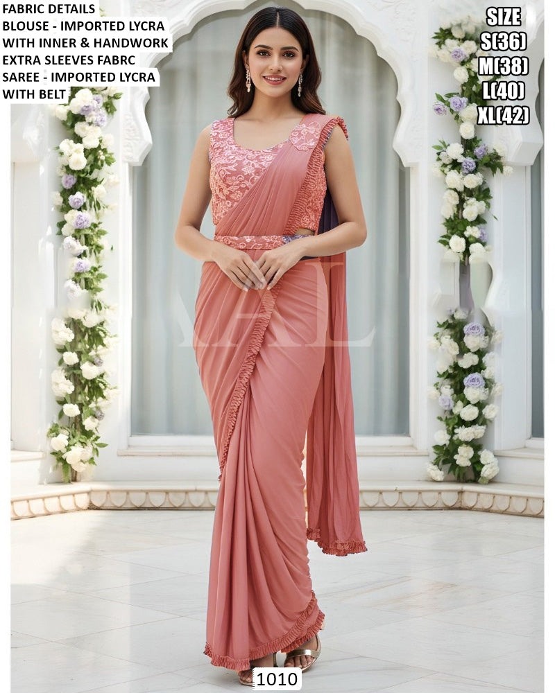 Ready-to-Wear Lycra Saree (1010)