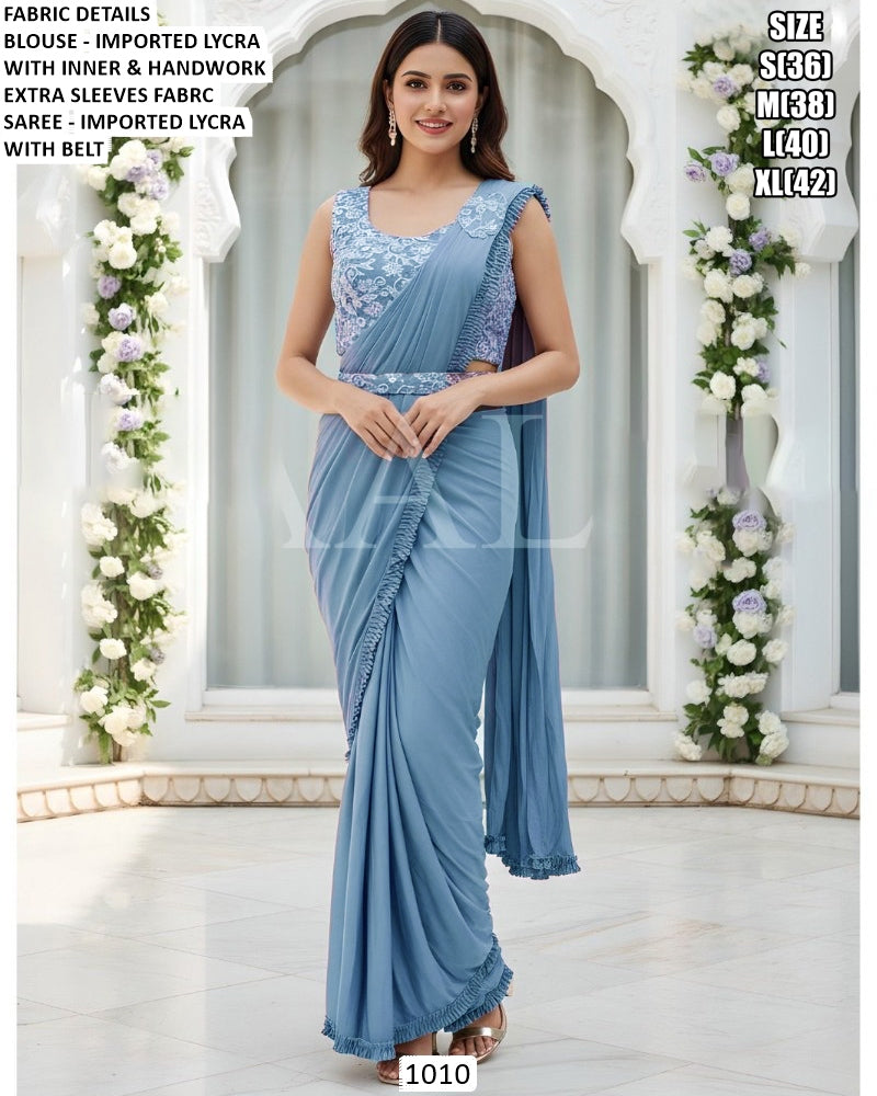 Ready-to-Wear Lycra Saree (1010)