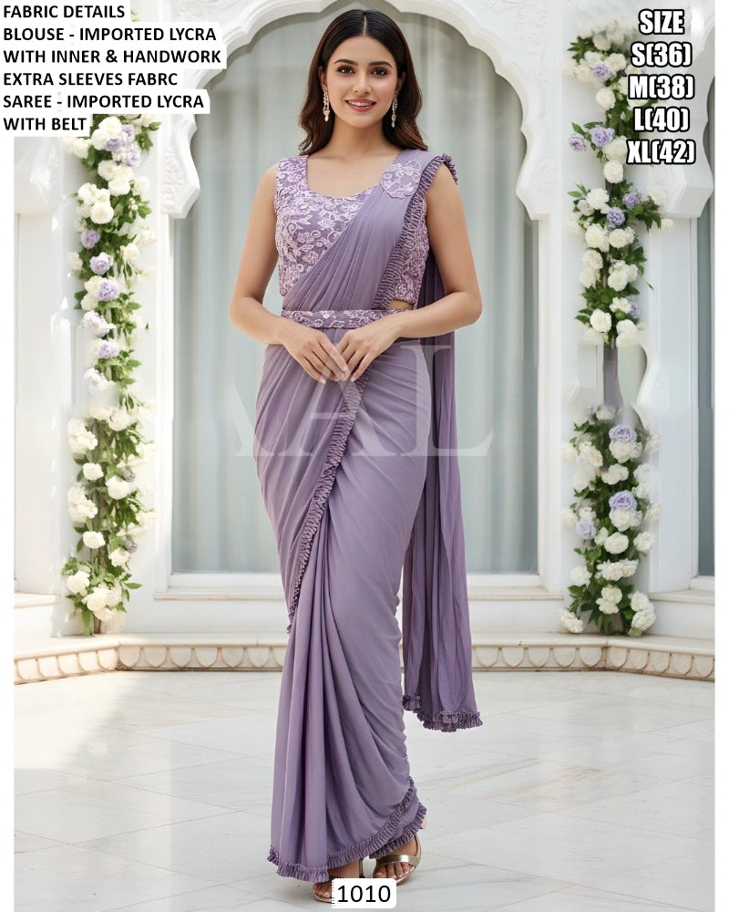 Ready-to-Wear Lycra Saree (1010)