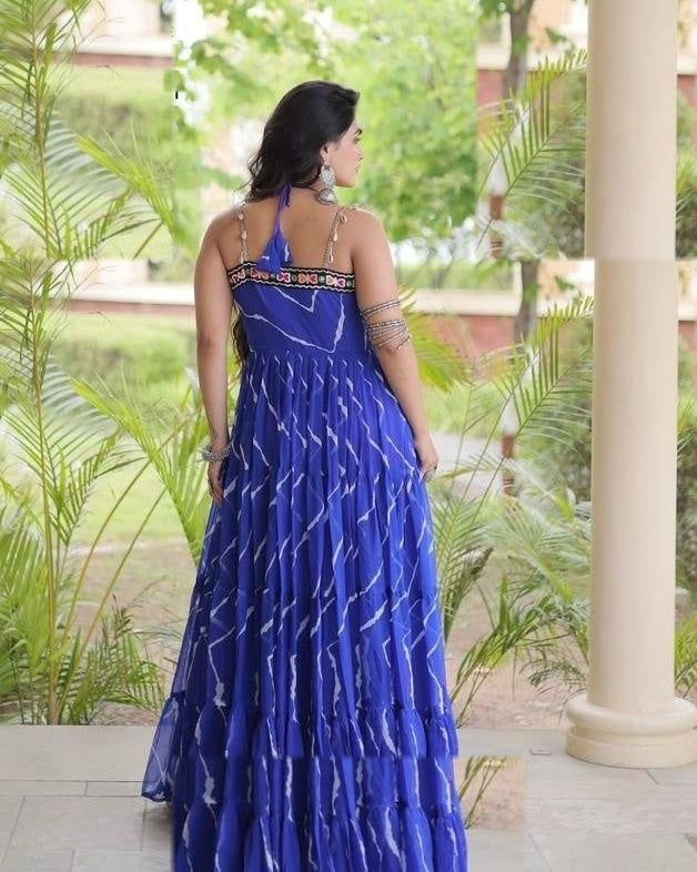 Kesar Laheriya Flared Dress