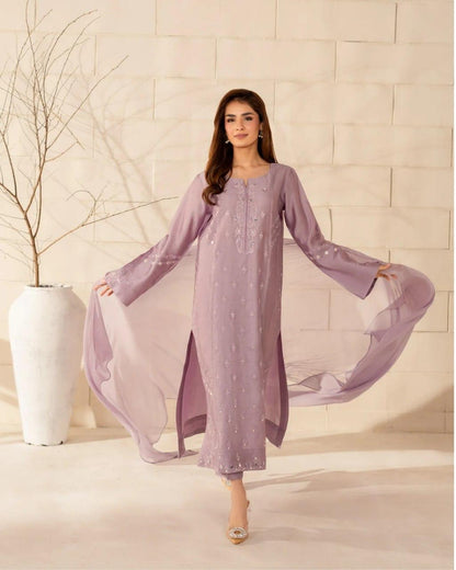 Jinisha Embroidered French Crepe Kurta Set