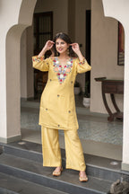Pallavi Luxe Embroidered French Crepe Kurta Set