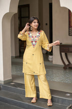 Pallavi Luxe Embroidered French Crepe Kurta Set
