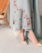 Sai Artisan Floral Embroidered Chanderi Silk Suit Set