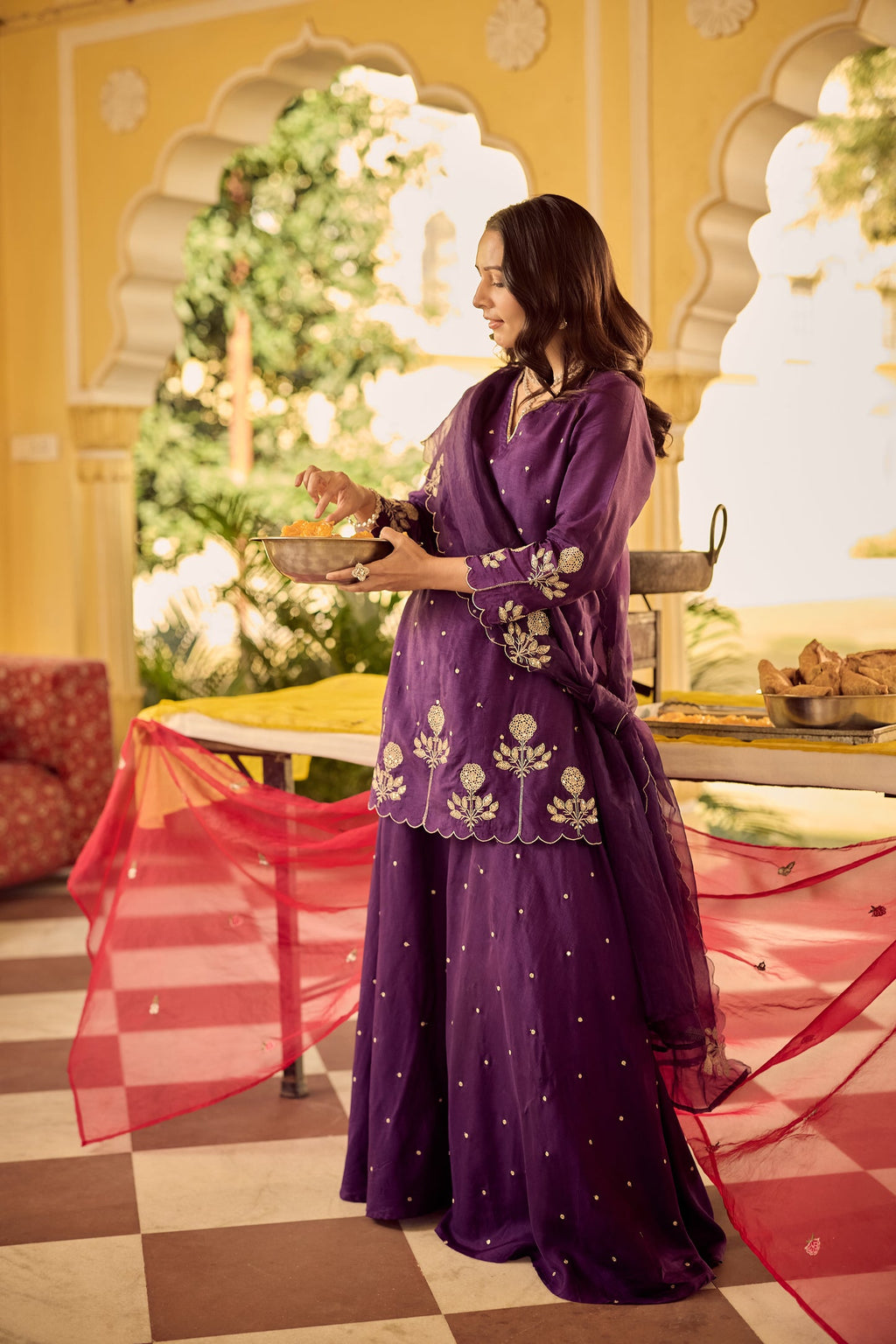Gulabo Regal Gota Sharara Set