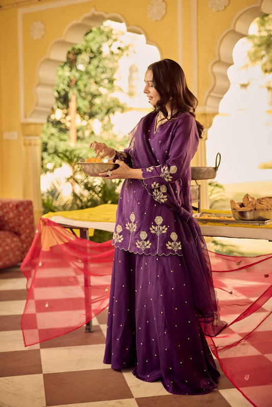 Gulabo Regal Gota Sharara Set