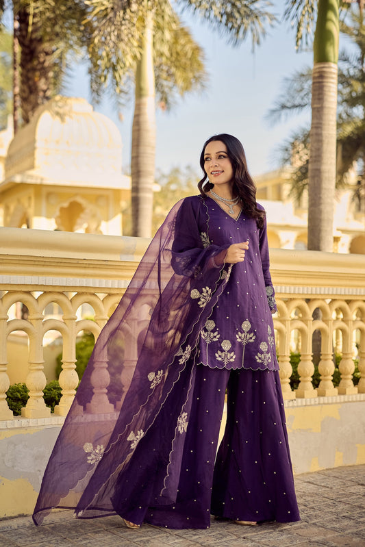 Gulabo Regal Gota Sharara Set